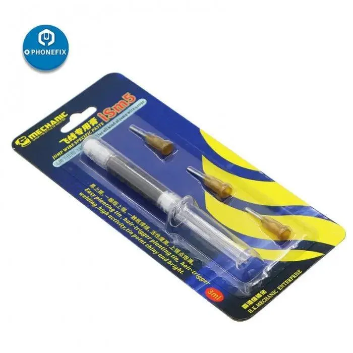 Pâte à souder spéciale pour fils de liaison Mechanic iSm5 3 ml pour réparation de circuits imprimés