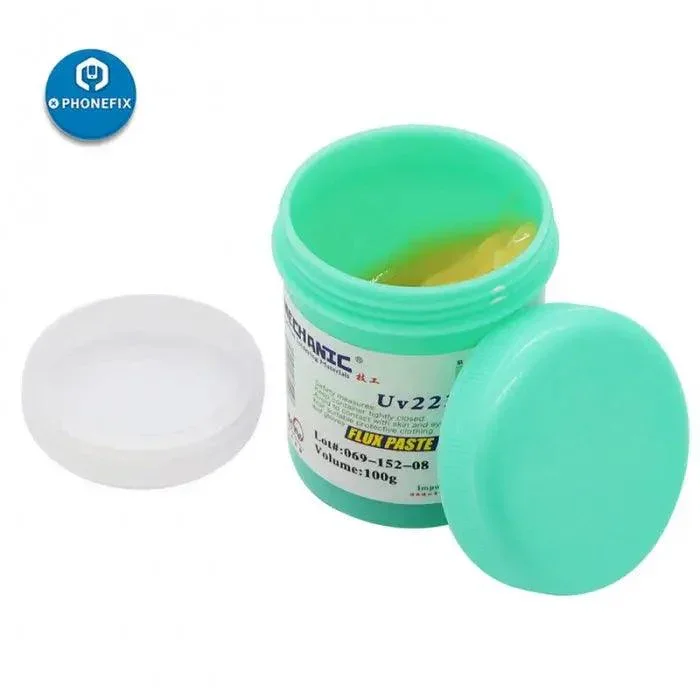 Pâte de flux mécanique Uv223 Uv559, flux de pâte à souder sans nettoyage - 10 CC 100 g