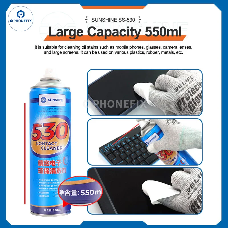 Spray nettoyant Mechanic 530 pour contacts électroniques de précision