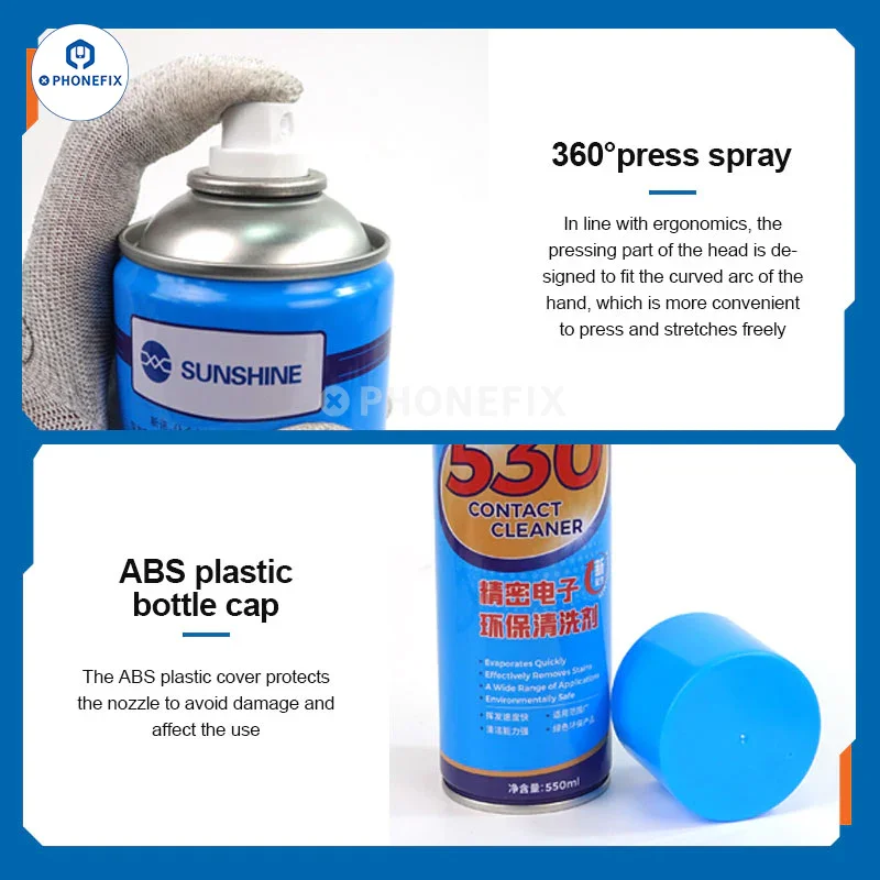 Spray nettoyant Mechanic 530 pour contacts électroniques de précision