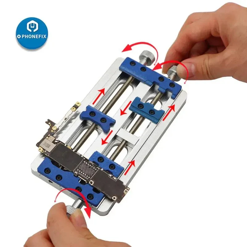 Support de carte PCB à double axe en alliage d'aluminium haute température