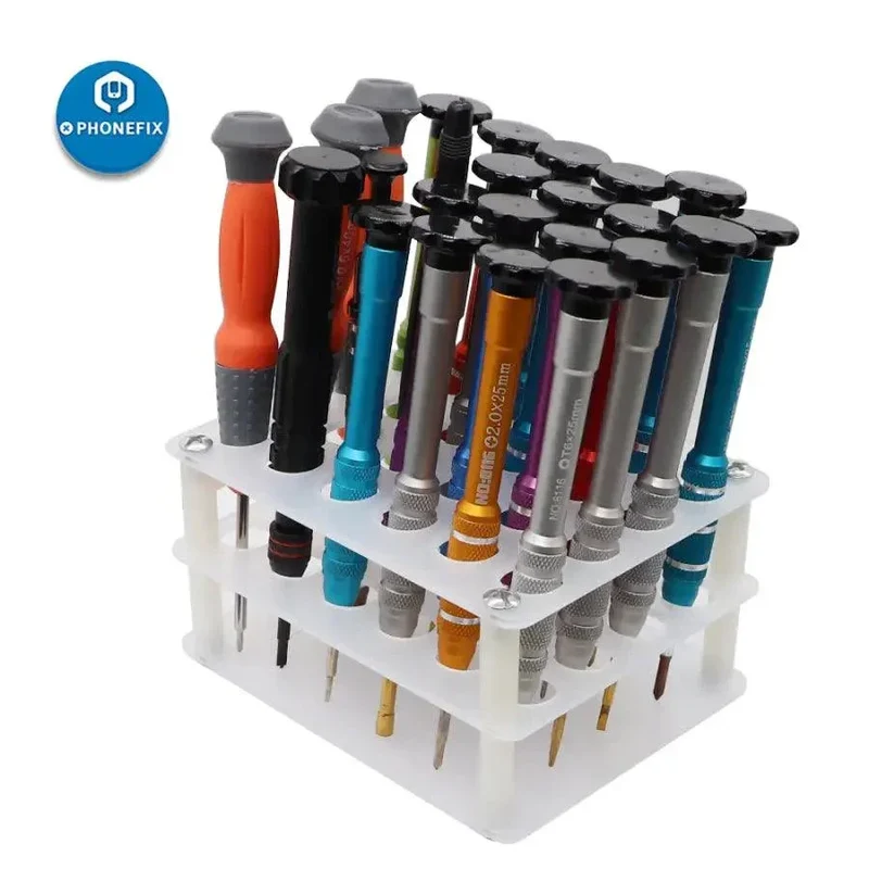 Support de rangement pour tournevis en acrylique transparent, outil de réparation