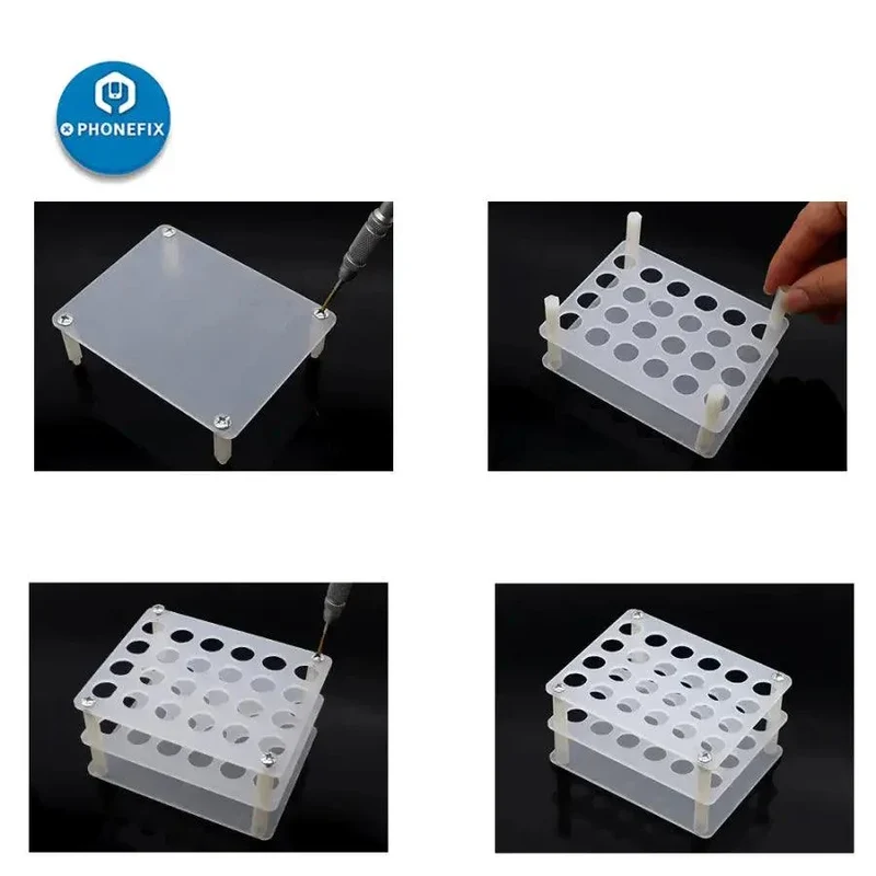 Support de rangement pour tournevis en acrylique transparent, outil de réparation