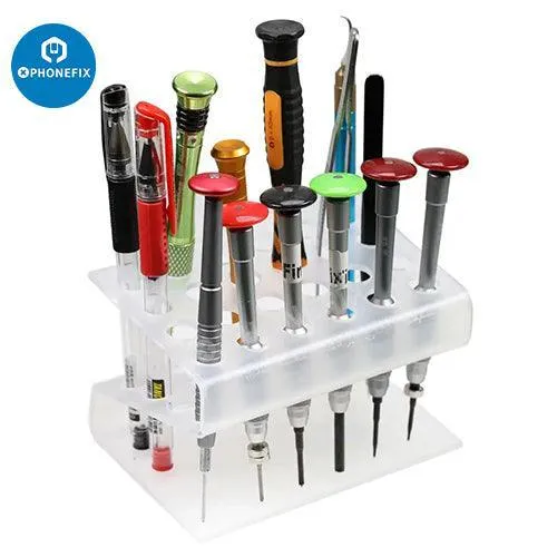 Support de rangement pour tournevis en acrylique transparent, outil de réparation