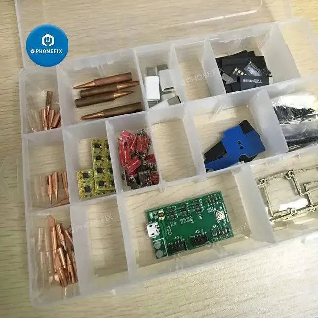 Boîte de rangement pour pièces de réparation de téléphones portables | Organiseur de composants