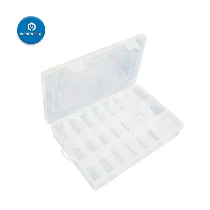 Boîte de rangement pour pièces de réparation de téléphones portables | Organiseur de composants