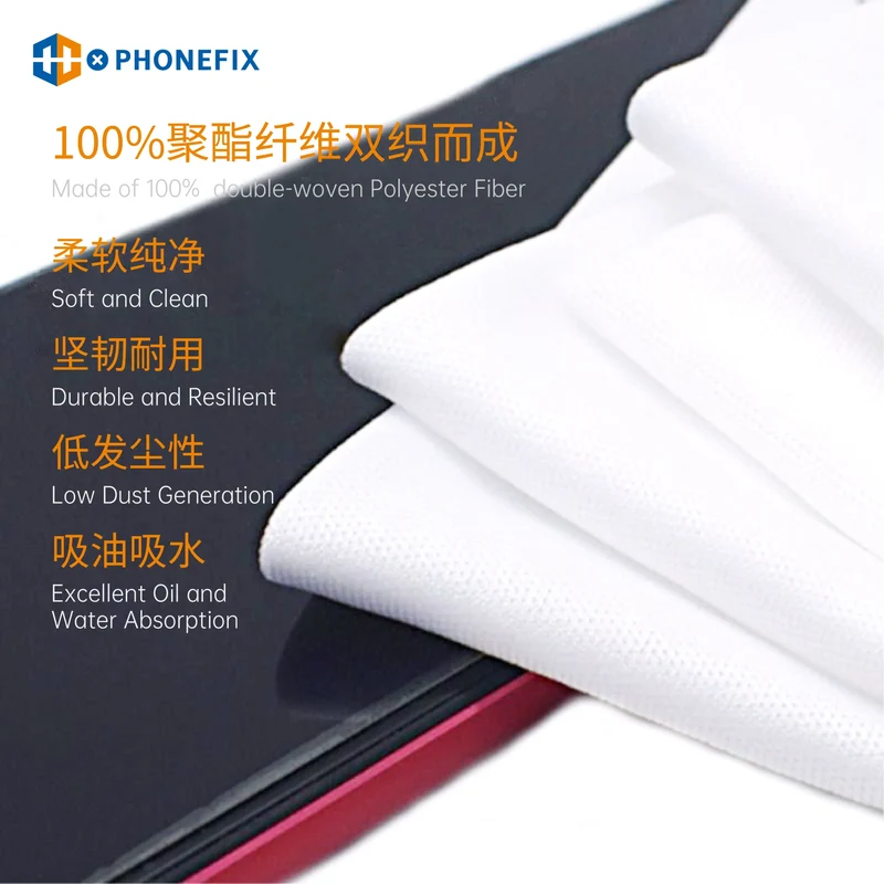 Lot de 50 chiffons de nettoyage anti-poussière pour écran de téléphone