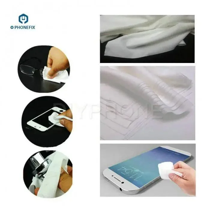 Lot de 50 chiffons de nettoyage anti-poussière pour écran de téléphone