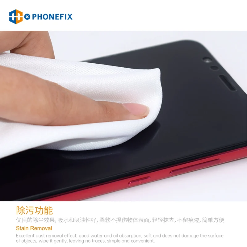 Lot de 50 chiffons de nettoyage anti-poussière pour écran de téléphone