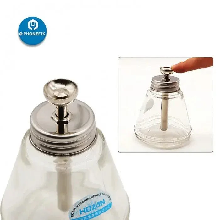 Bouteille d'alcool liquide en verre, bouteille de lavage/nettoyage, outil de réparation de téléphone