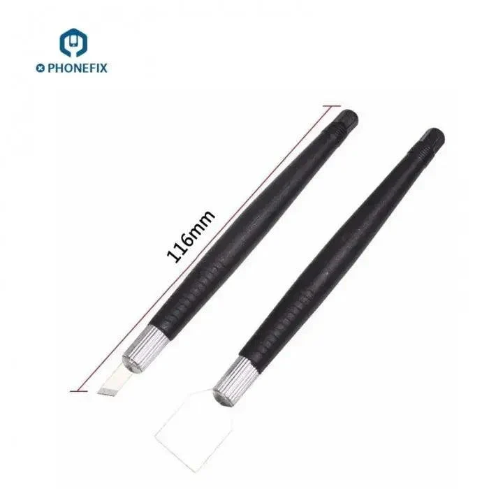 Lot de 2 grattoirs de nettoyage pour colle de carte mère de téléphone, pour réparation de colle PCB BGA