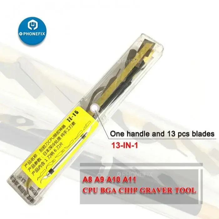 Grattoir à graver PCB, outil de nettoyage pour enlever la colle du processeur BGA de l'iPhone