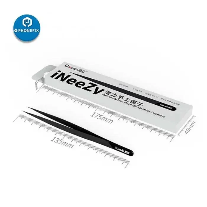 Pince à épiler manuelle polie faite à la main Qianli Pince à épiler en acier inoxydable
