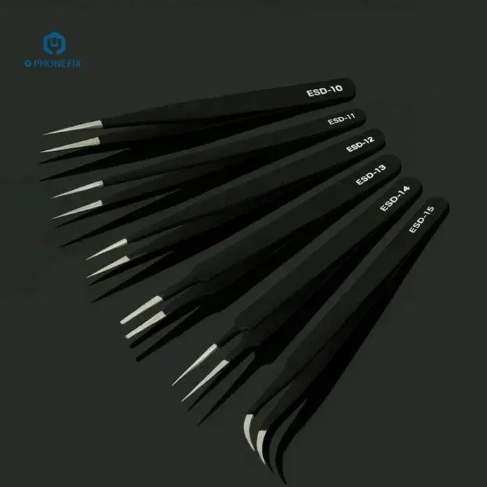 Pincettes SWDT en acier inoxydable, 6 types, pour réparation d'iPhone
