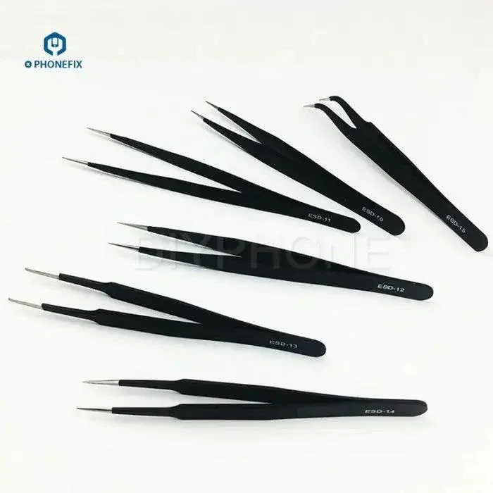 Pincettes SWDT en acier inoxydable, 6 types, pour réparation d'iPhone