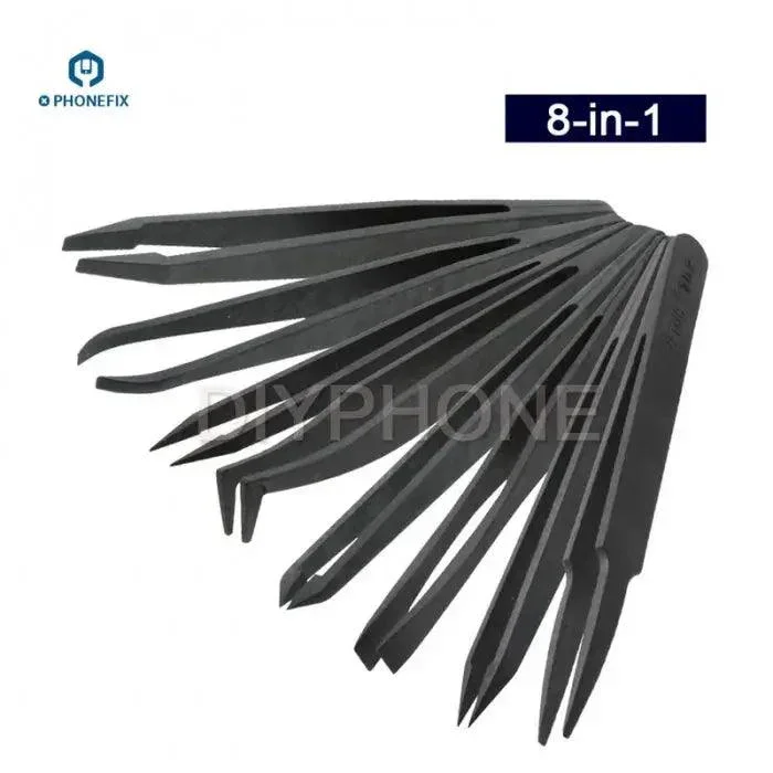 Kit de pinces antistatiques en fibre de carbone, outil de réparation de circuits imprimés