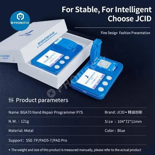 Programmeur Nand JC P7S pour iPhone, outil de lecture et d'écriture