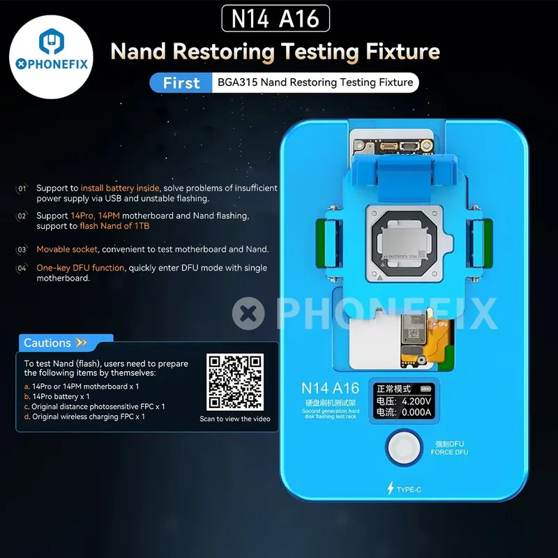 Test de restauration de la carte mère JCID pour iPhone 13/14Pro/Max