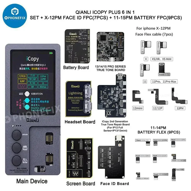 Programmeur QianLi iCopy pour capteur de luminosité d'écran LCD d'iPhone