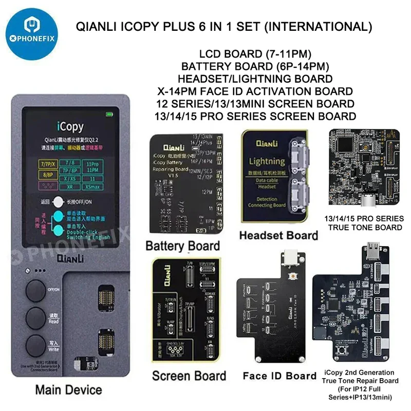 Programmeur QianLi iCopy pour capteur de luminosité d'écran LCD d'iPhone