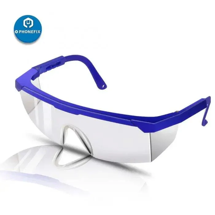 Lunettes de sécurité à verres transparents Lunettes de protection oculaire pour soudure Anti-chimique