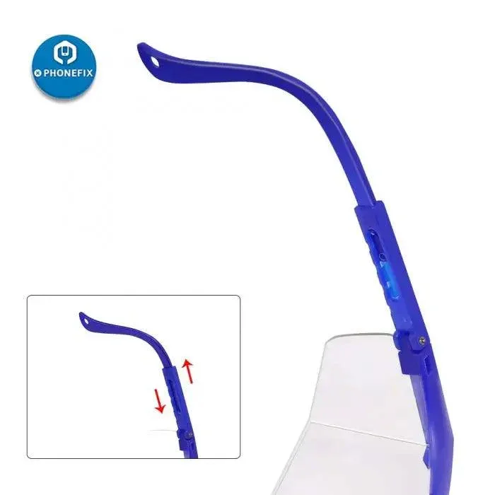 Lunettes de sécurité à verres transparents Lunettes de protection oculaire pour soudure Anti-chimique