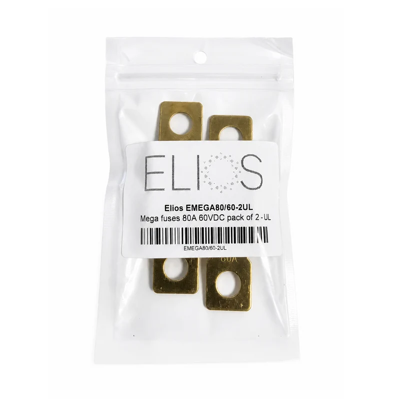 Elios FUSUS-80M 80A 60V DC UL MEGA Fuse | Pack of 2