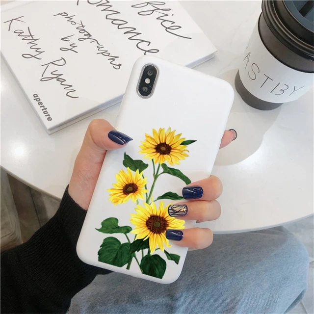 Fruit Flower Soft Phone Case For iPhone 7 Plus X XR XS Max 6 6S 7 8 Plus 5 5S SE 2020 Back Cover For iPhone 12 11 Pro Max Funda
