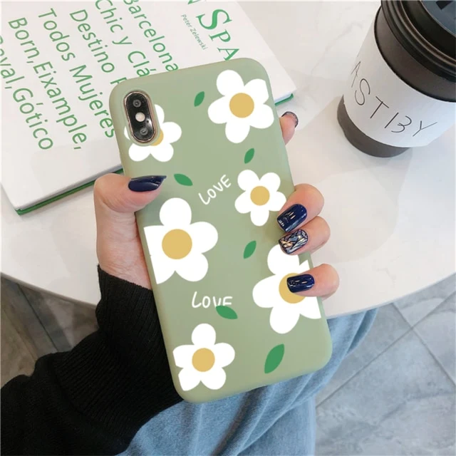 Fruit Flower Soft Phone Case For iPhone 7 Plus X XR XS Max 6 6S 7 8 Plus 5 5S SE 2020 Back Cover For iPhone 12 11 Pro Max Funda