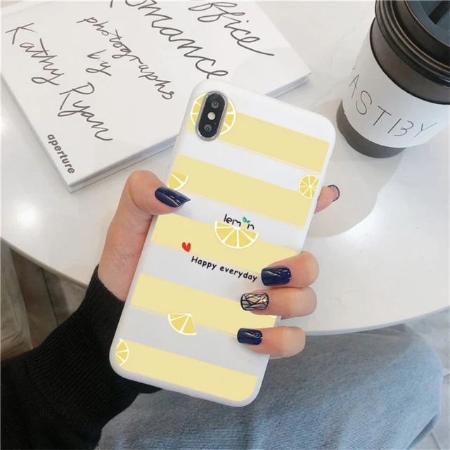 Fruit Flower Soft Phone Case For iPhone 7 Plus X XR XS Max 6 6S 7 8 Plus 5 5S SE 2020 Back Cover For iPhone 12 11 Pro Max Funda