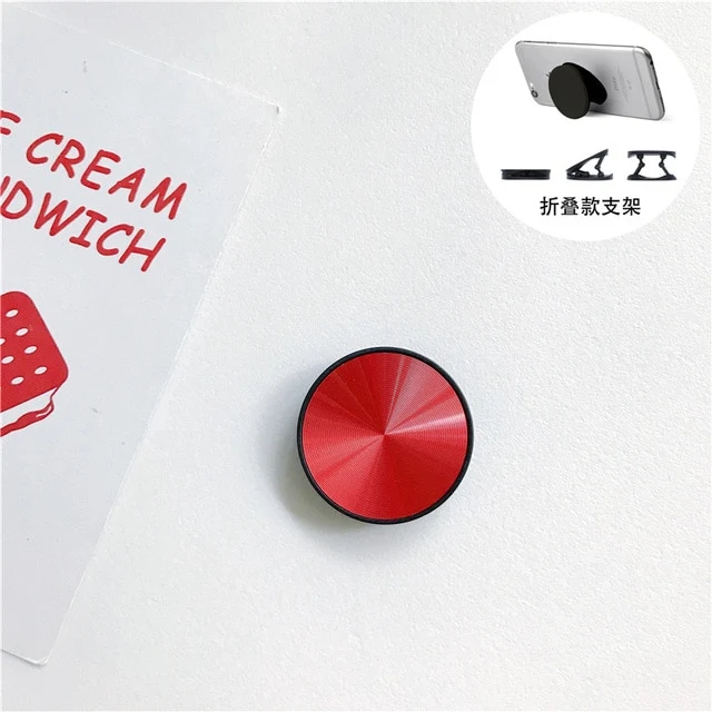 Metal Surface Expanding Phone socket Holder Universal Mobile Phone Finger Grip Holder Flexible Phone Stand for all phone