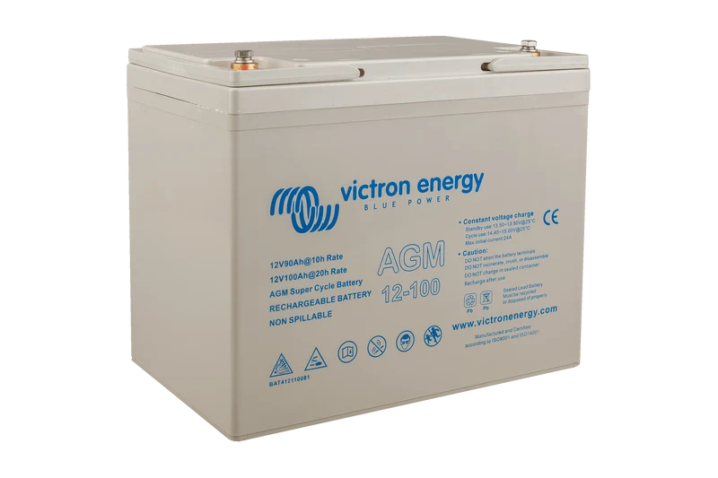 Victron Energy 12V/100Ah AGM Super Cycle Battery (M6) | BAT412110081