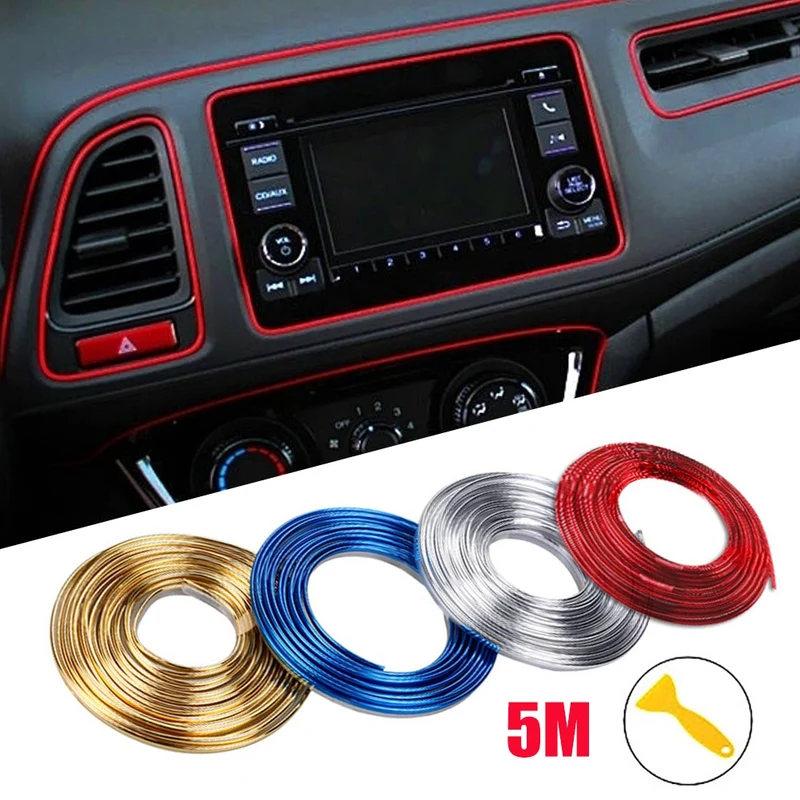 Universal Car Moulding Decoration Flexible Strips 5M/1M