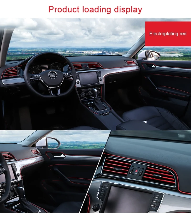 Universal Car Moulding Decoration Flexible Strips 5M/1M