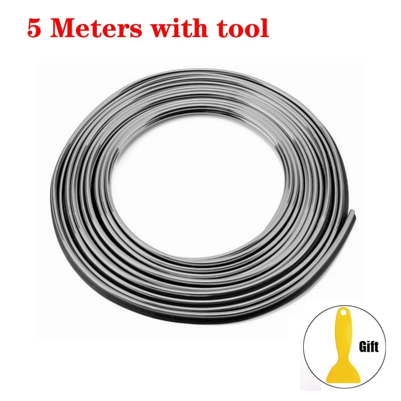 Universal Car Moulding Decoration Flexible Strips 5M/1M