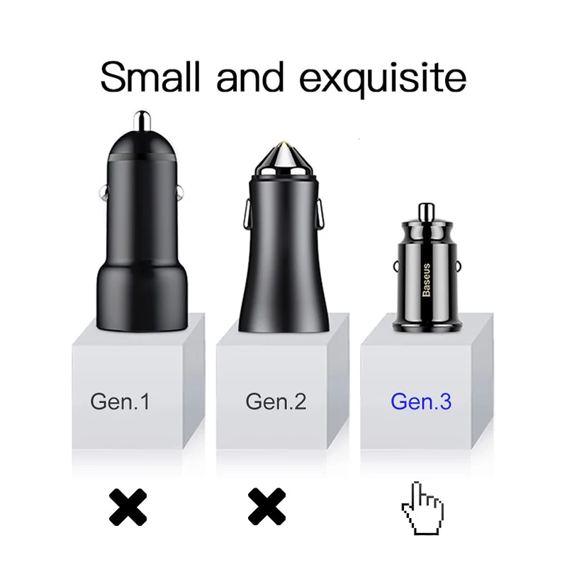 Mini USB Car Charger For Mobile Phone Tablet