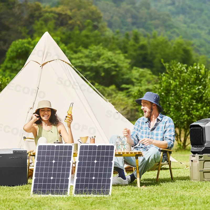 Easy Install Intelligent 8000W Peak Full Solar System Kit 2x500W Panel 100A Controller Inverter Generator for Home travel party