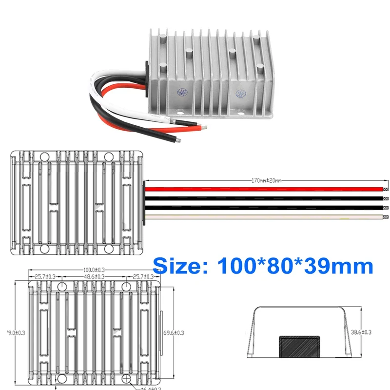 24V 36V TO 48V 3A -30A STEP UP MODULE 24V to 48V Boost Voltage Regulator DC-DC Converter FOR AUTOMOTIVES CE RoHS Certificated