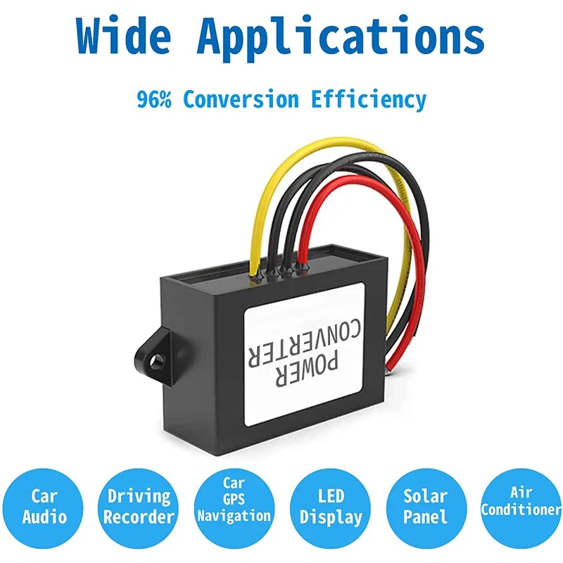 GYVRM 12V to 13.8V 14V DC DC Step Up 1A 2A 3A 4A 5A Non Isolated Boost Power Converter 12 Volts to 13.8 Volts Voltage Regulator