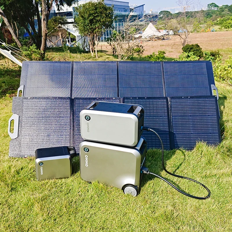 200W/400W Portable Foldable Solar Panel for Power Station Fast Charging & Easy Carry for Outdoor Use