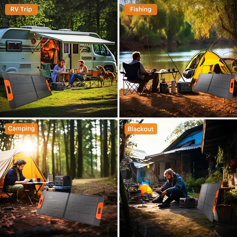 Solar Portable 110W Solar Folding Bags Foldable Solar Panels Camping Sustainable Energy Fotovoltaic Panel Solar