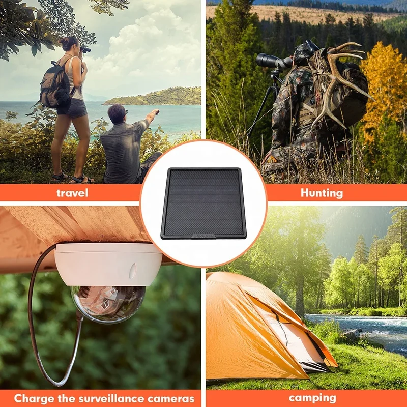 12V Solar Battery Panel IP65 Lot Waterproof 10W 12V With Battery 25000mAh Solar Panels for Outdoor Security Hunting Trail Camera