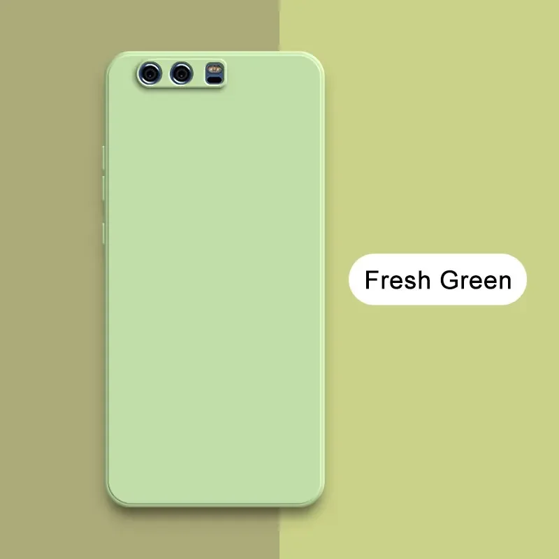 Square Liquid Silicone Back Cover for Huawei P10 Plus Soft Camera Protective Mobile Phone Case HuaweiP10 P10Plus Fundas Housing