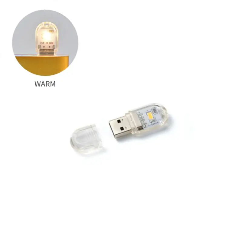 1pc USB Plug Lamp Small Light Computer Mobile Power Charging Mini Night Light Book Lamps LED Eye Protection Reading Light
