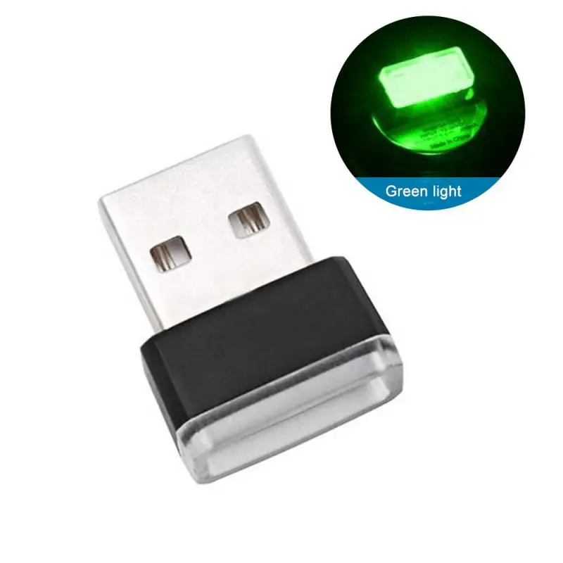Mini USB LED Car Light Ambient Night Light Decorative Neon Lamp Auto Interior Atmosphere Emergency PC Mobile Power Charging