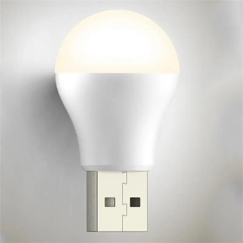 USB Plug Lamp Mini Night Light Computer Mobile Power Charging Small Cute Lamps LED Eye Protection Reading Book Light Room Decor