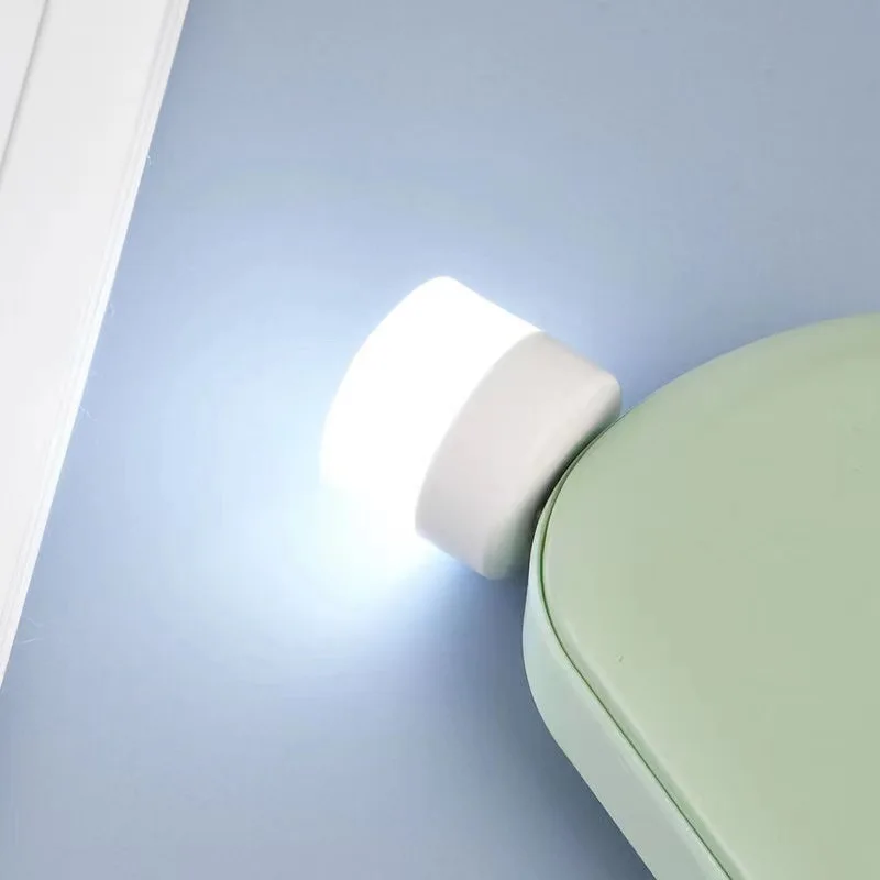 USB Plug Lamp Mini Night Light Computer Mobile Power Charging Small Cute Lamps LED Eye Protection Reading Book Light Room Decor