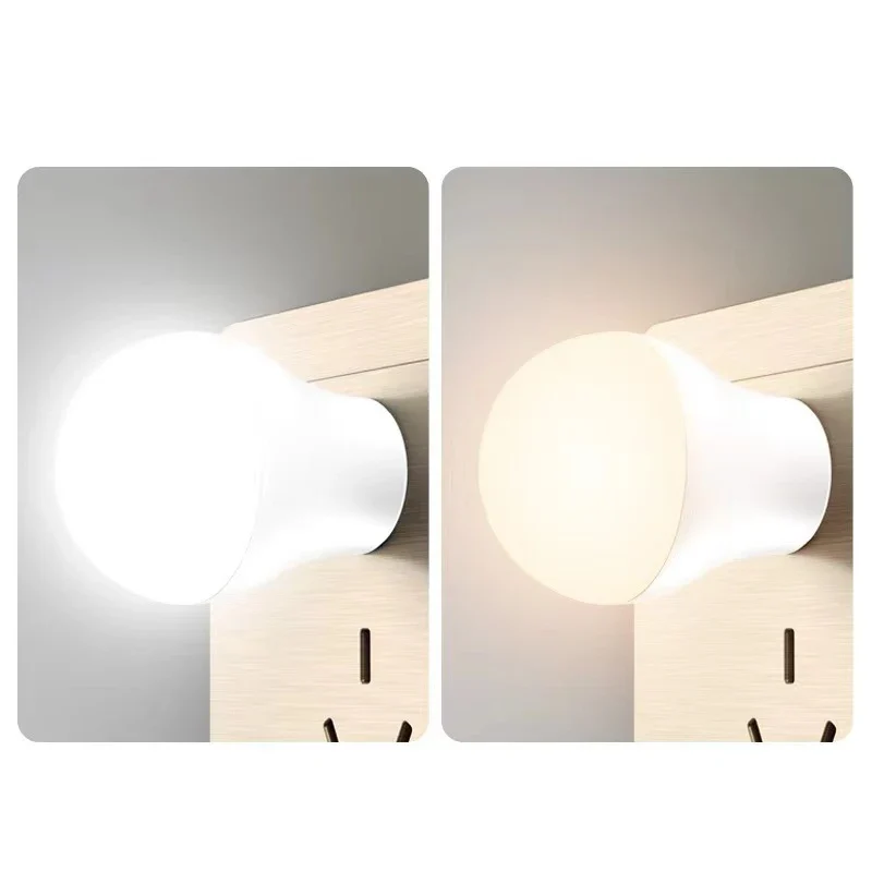 USB Plug Lamp Mini Night Light Computer Mobile Power Charging Small Cute Lamps LED Eye Protection Reading Book Light Room Decor
