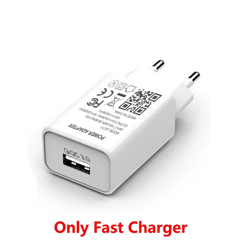 Fast Charger For Samsung Galaxy S21 Ultra S20 S10 S9 S8 Plus M31 A71 USB Power Adapter Quick Charge 3.0 Type C USB Charger Cable