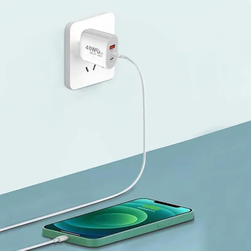 40W USB C Charger Quick Charge 3.0 USB Wall Charger PD Type C Phone Charger Power Adapter For iPhone 14 Xiaomi13 HuaweiSamsung